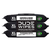 Dude Wipes Odor Destroyer Flushable Extra-Large Odor Neutralizing Wet Personal Wipes - 144ct